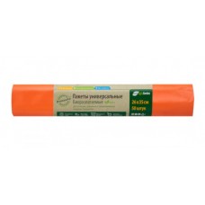 Пакет д/пищевых продуктов ЭКОЛАЙФ ПВД 50 шт/рул оранжевые (30х40см/25мкм 16рул/кор) РБ305016О