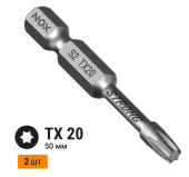 Бита torsion E6,3 Tx20-50, 2 шт карта STRONG