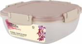Контейнер для продуктов Sugar&Spice Barberry герметичный 0,7л квадратный латте