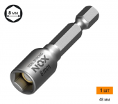 Ключ-насадка магн  8х48мм, 1 шт карта NUT SETTER