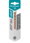 Сверло по металлу,  ЦХ, 4,0х75мм, HSS-Co, Р6М5К5, 2шт/уп, RENNBOHR COBALT CARD