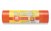 Мешки д/мусора СТАНДАРТ ПВД 60л Оранжевые с завязками 10шт/рул (60х68см/25мкм) 18рул/кор ЗВС6010О