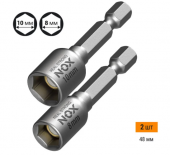 Ключ-насадка магн 10,8х48мм, 2 шт карта NUT SETTER