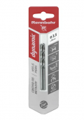 Сверло по металлу ЦХ,  3,5х70мм, HSS-G, P6M5, 2шт/уп,RENNBOHR DYNAMIC CARD