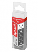Сверло по металлу  ЦХ, 2,5х57мм, HSS-G, P6M5, 20шт/уп, RENNBOHR DYNAMIC PROM