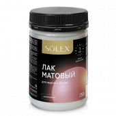 ЛАК для мебели и декора SOLEX МАТОВЫЙ 0,25кг (12)		