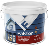 Краска FAKTOR для деревянных фасадов и OSB база А 9л