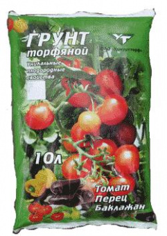 Грунт д/Томатов, Перцев, Баклажанов 10л Удмуртторф (3)/4,50 вес