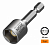 Ключ-насадка магнитная NUT SETTER 12х48мм "Nox"
