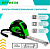 Рулетка Effecta NYLON 10м/25мм (магнит, автостоп, лента нейлон)