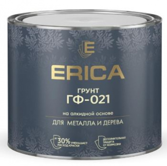 Грунтовка ГФ-021 белая 1,8 кг ERICA (6 шт)