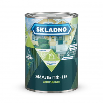 Эмаль ПФ-115 Ярко-зеленая 10 кг SKLADNO