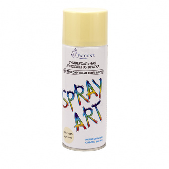 Аэрозольная краска СЛОНОВАЯ КОСТЬ СВЕТЛАЯ  RAL-1015 SPRAY ART 320гр, 520мл