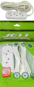 Электрический удлинитель ДЖЕТТ РС-3 ( ПВС ) 1,5 м