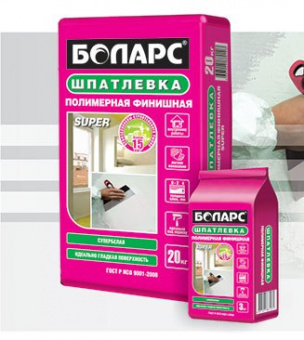 Шпатлёвка финишная SUPER "Боларс" 3кг(4)