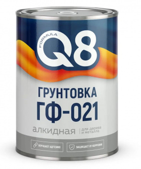 Грунтовка ГФ-021 серая 0,8 кг FORMULA Q8 /14